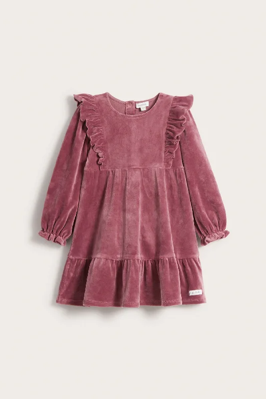 Kids' lilac/red velour dress Popular unclassified dresses