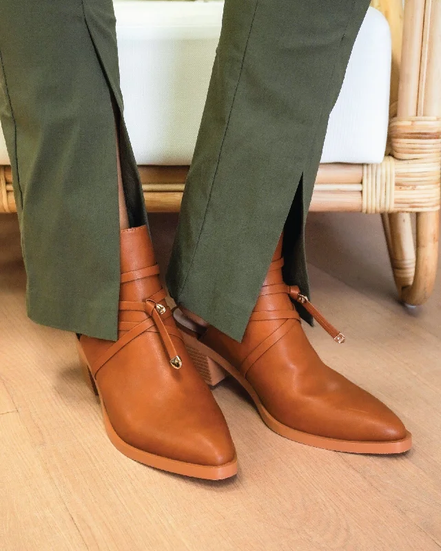 Can't Be Tamed Open Back Boot | Women | Tan Anniversary unclassified dresses