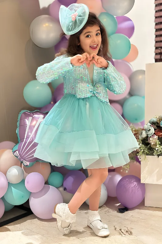 Minty Elegance Shimmer Dress Anniversary unclassified dresses