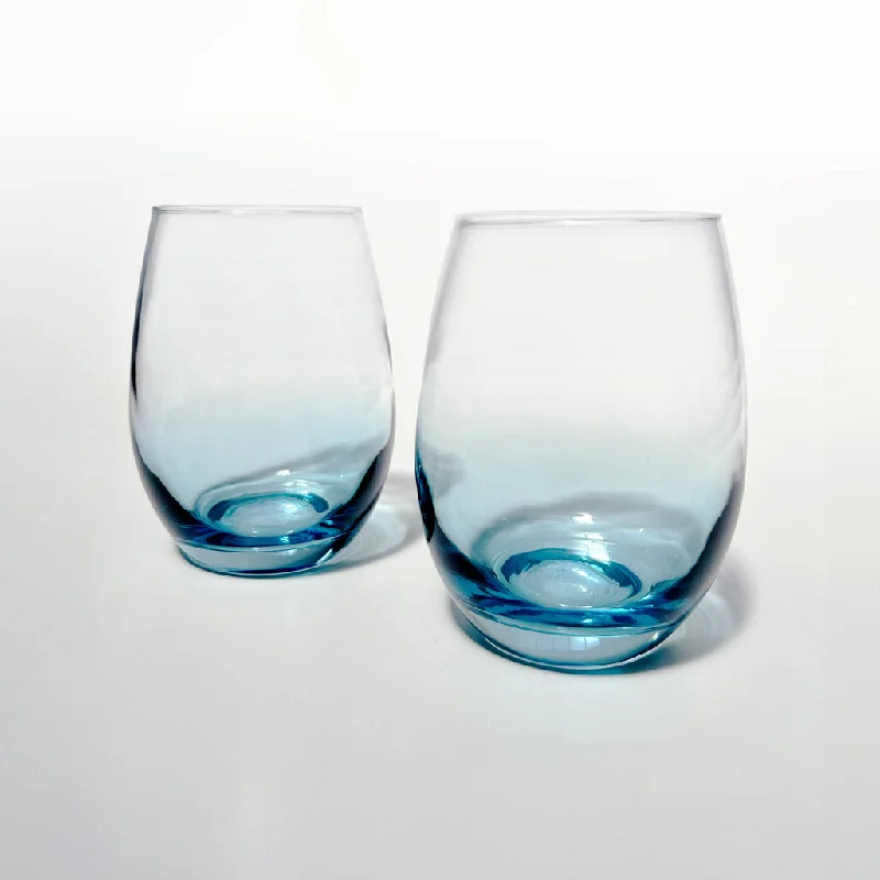 Talianna Ombre Stemless Glasses | Blue | Set of 2 Long sleeve unclassified dresses
