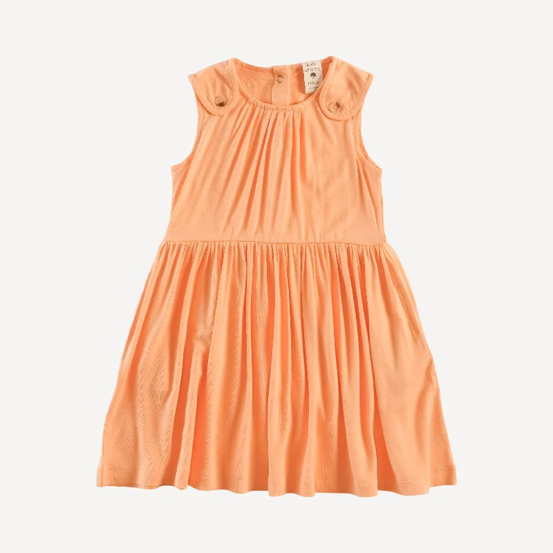 button tab dress | soft apricot | bamboo Open-back unclassified dresses