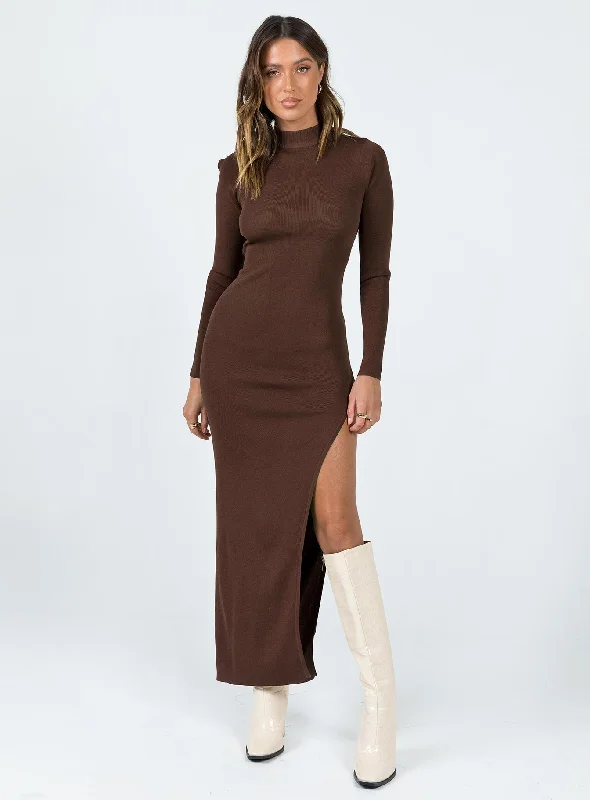 Kylen Maxi Dress Brown